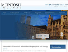 Tablet Screenshot of mcintoshglobal.com